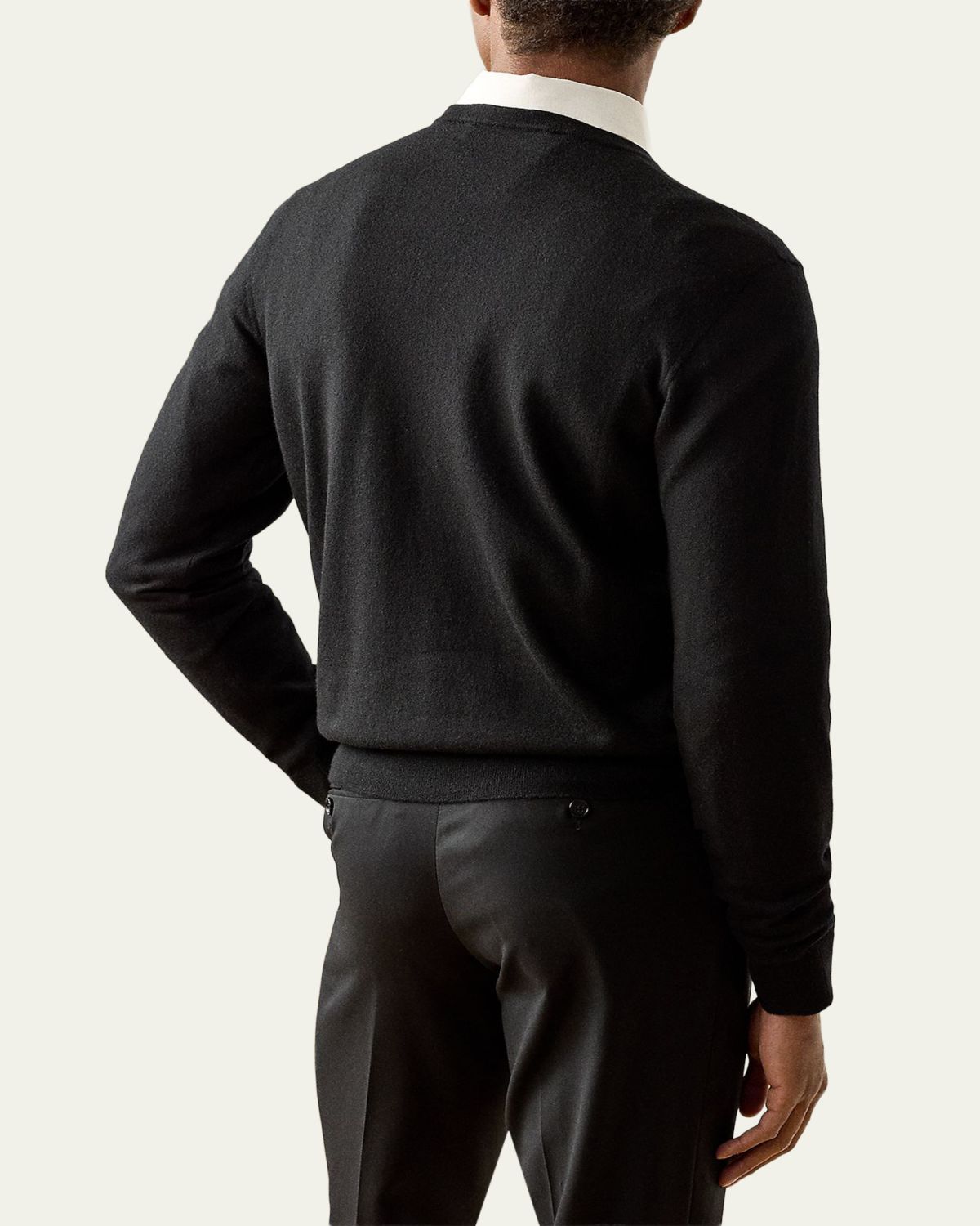 Ralph Lauren Purple Label Men's 18GG Cashmere Crewneck Sweater | Thumbnail 3