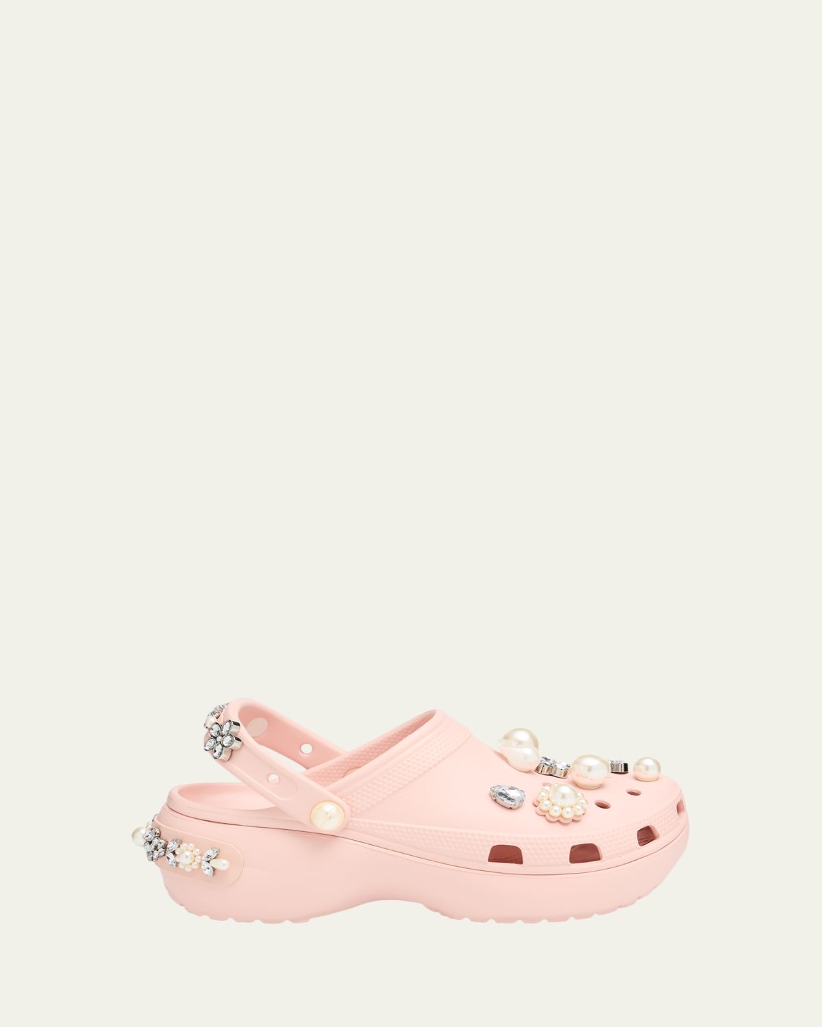 Simone Rocha x Crocs Embellished Classic Platform Clogs