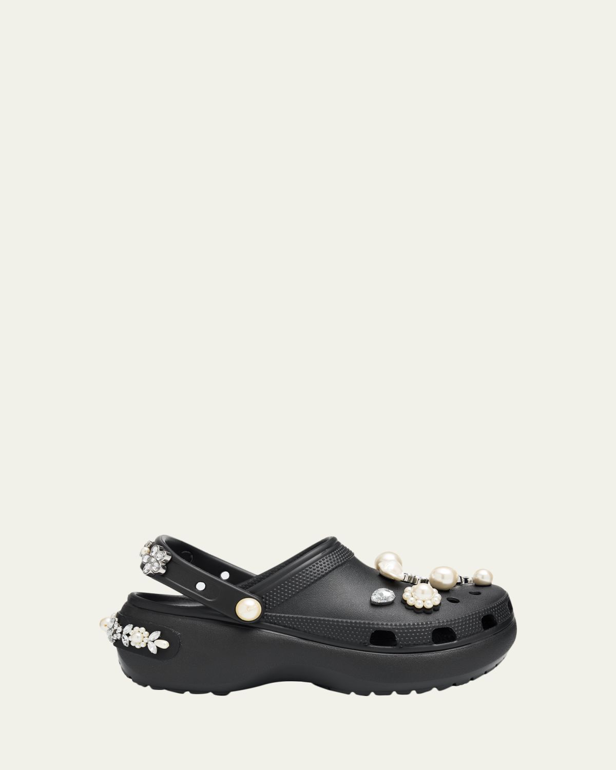Simone Rocha x Crocs Embellished Classic Platform Clogs