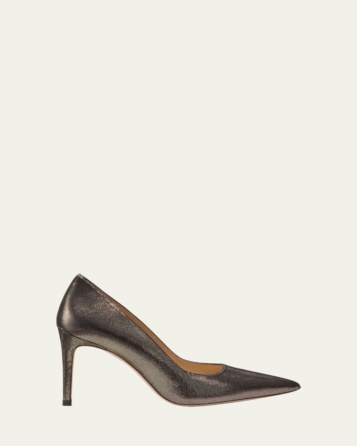 Stuart Weitzman 85mm Stuart Power Leather Noir Pumps