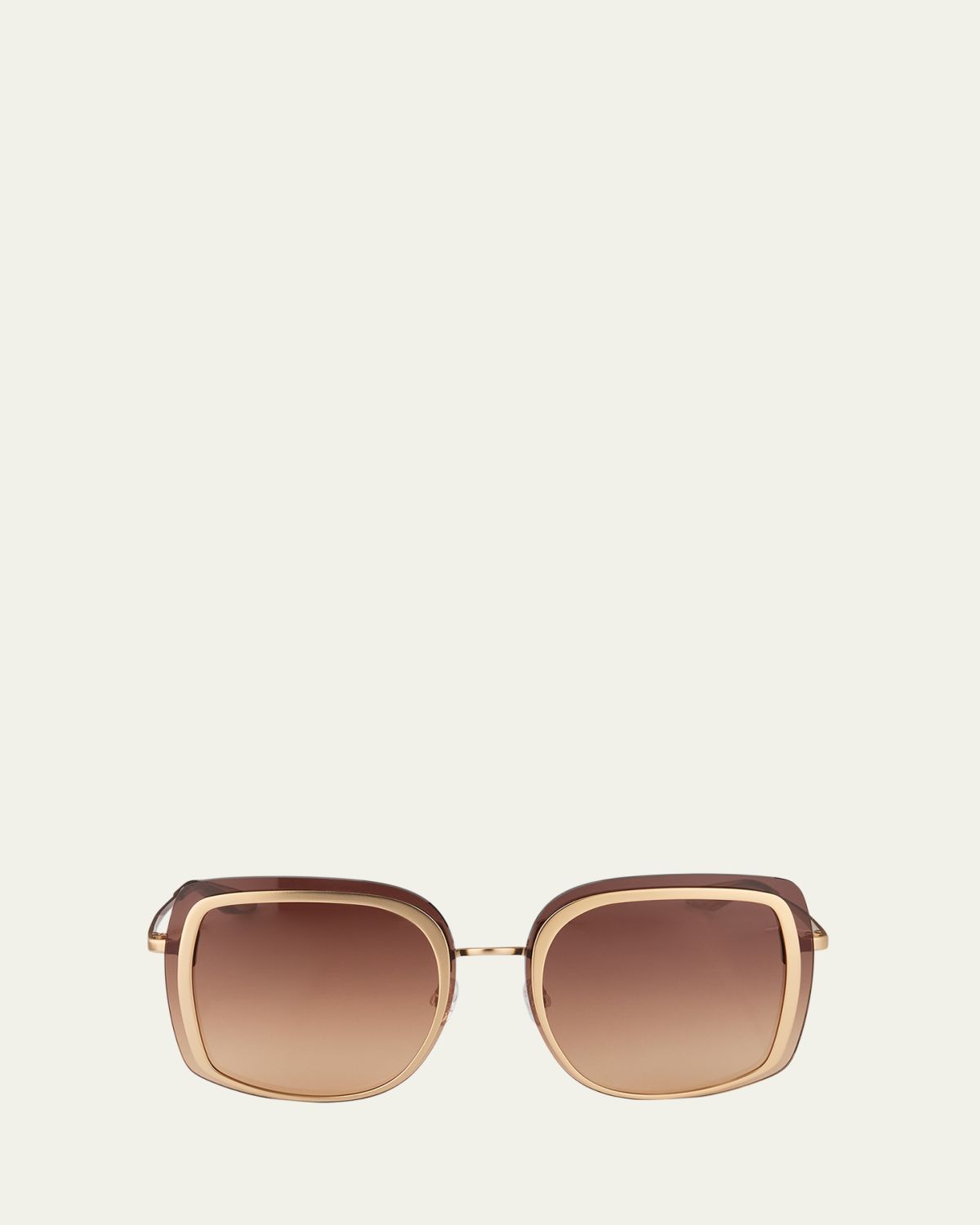 Barton Perreira Halima 65mm Square Titanium Sunglasses