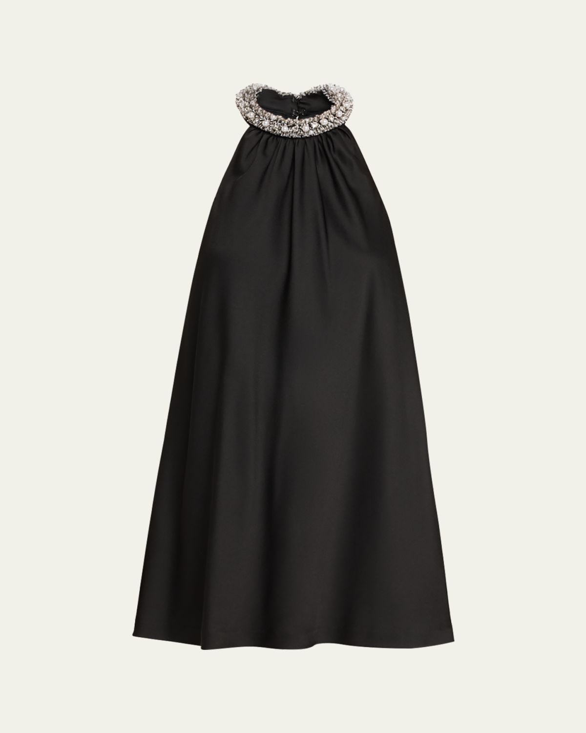 SIMKHAI Hadleigh Embellished Satin Mini Dress