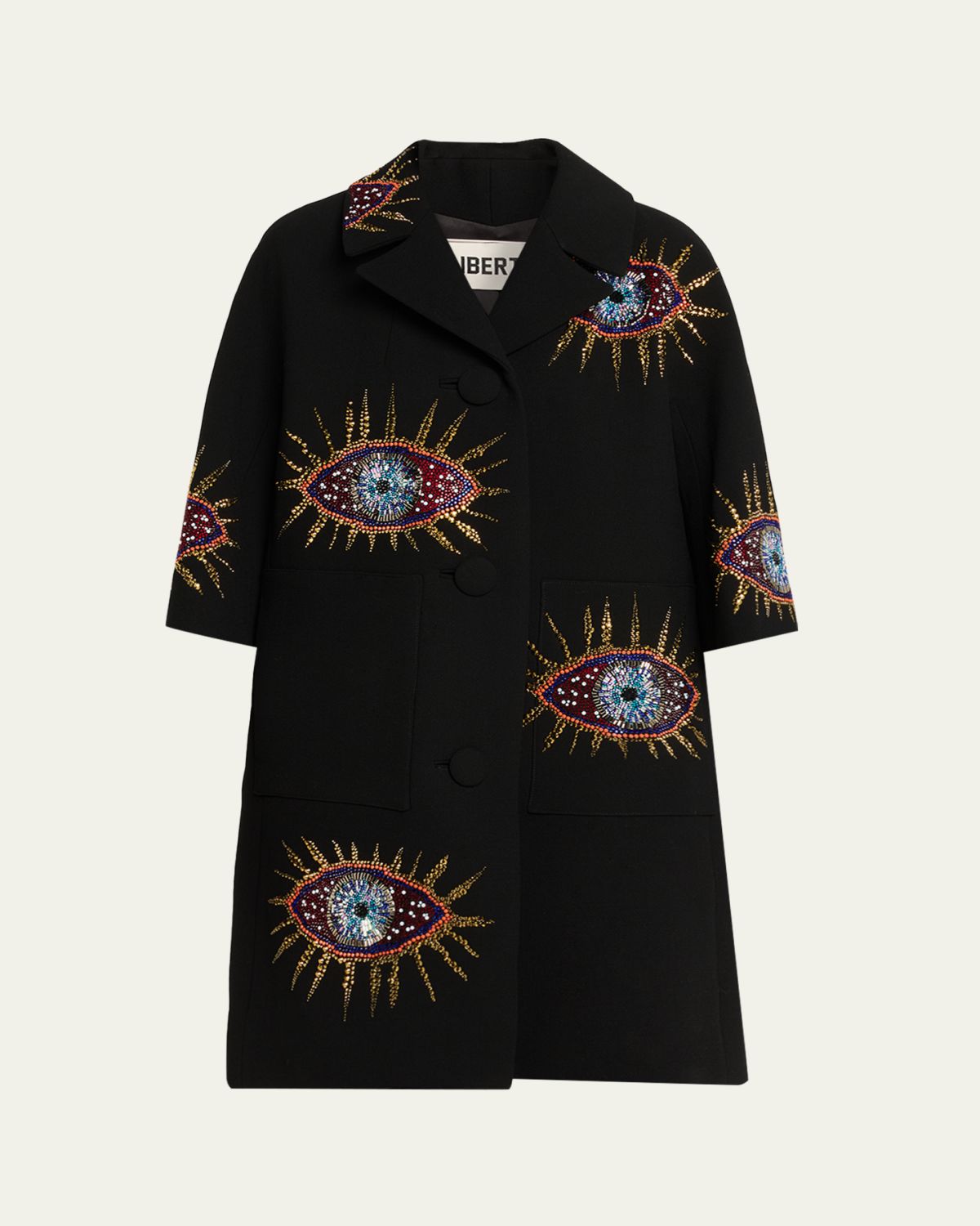 Libertine Nazar Embellished Short-Sleeve Coat