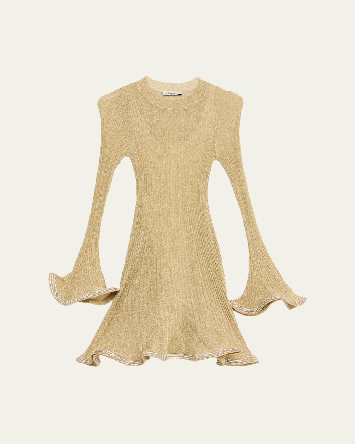 SIMKHAI Zelda Embellished Knit Mini Dress