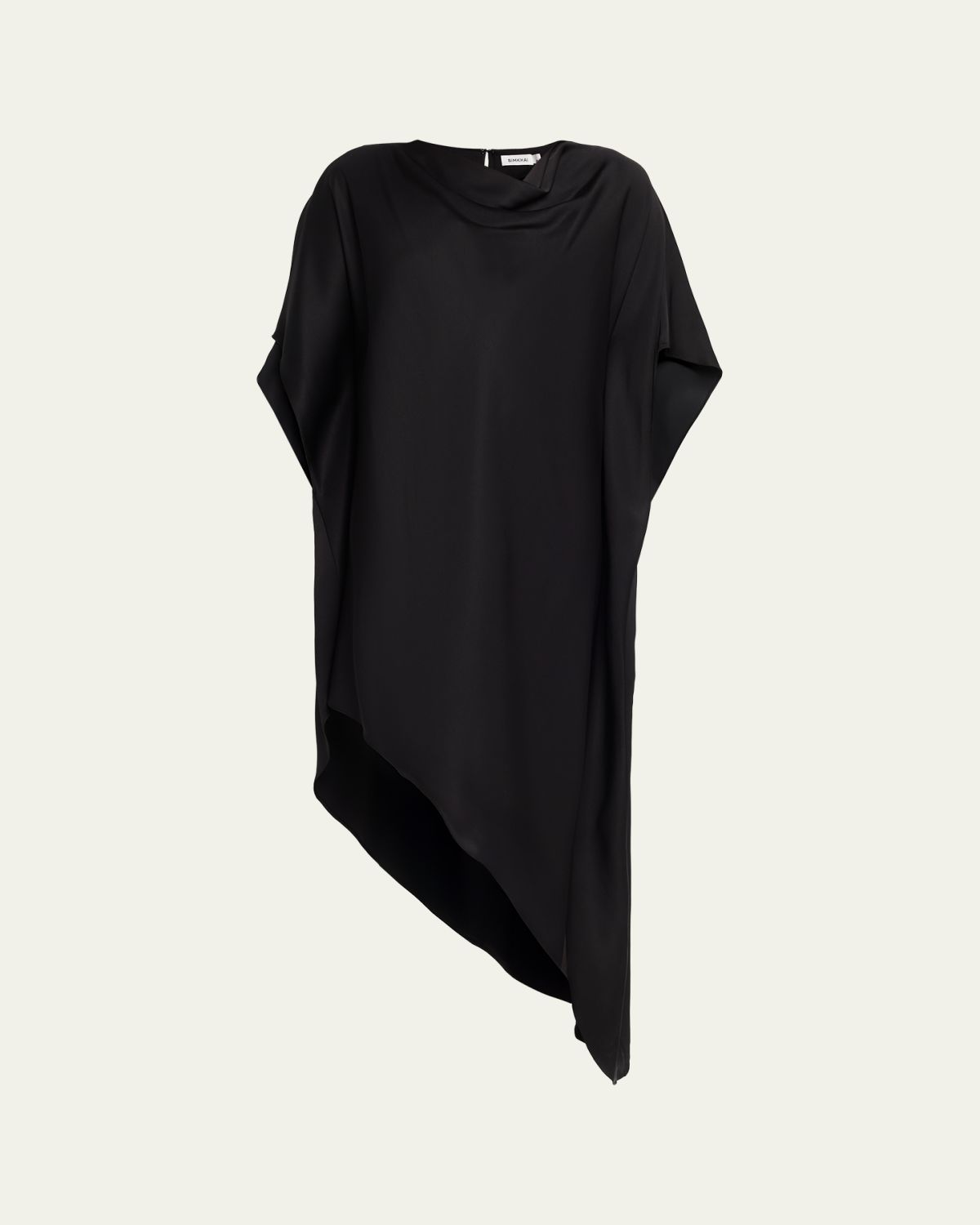 SIMKHAI Sadia Satin Mini Cape Dress