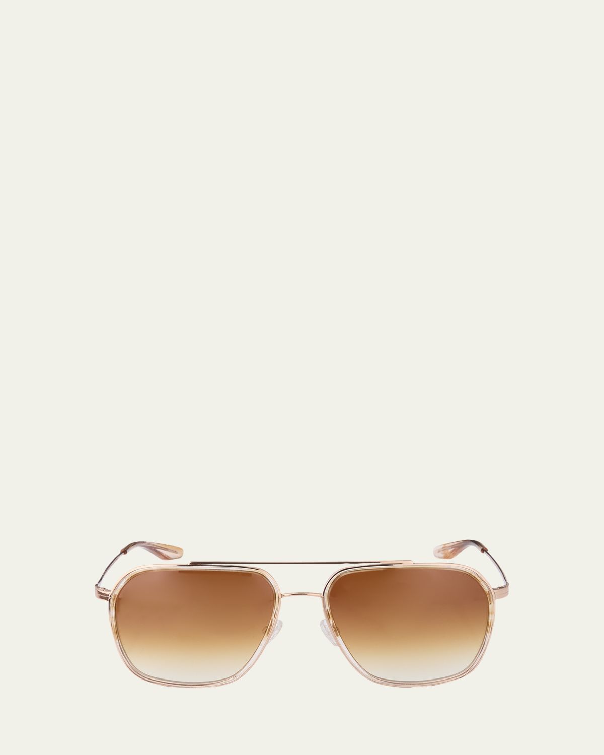 Barton Perreira Rizzo 58mm Aviator Titanium Sunglasses