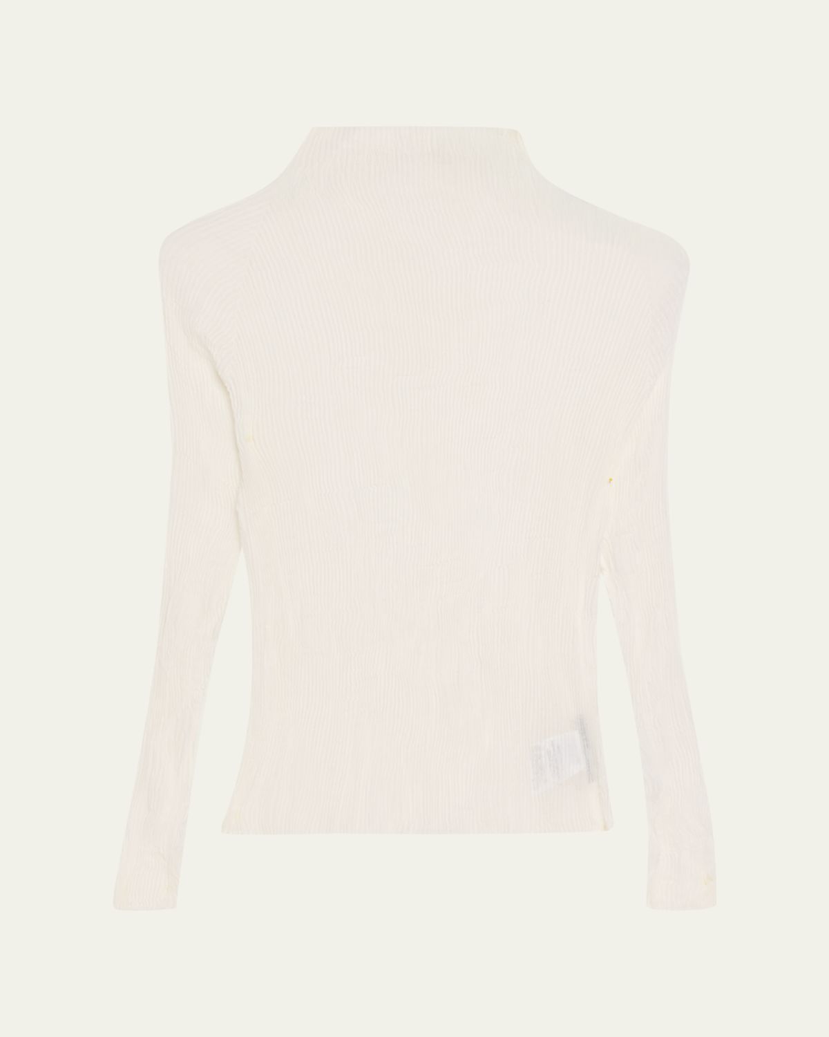 Issey Miyake Chiffon Twist Long-Sleeve Top
