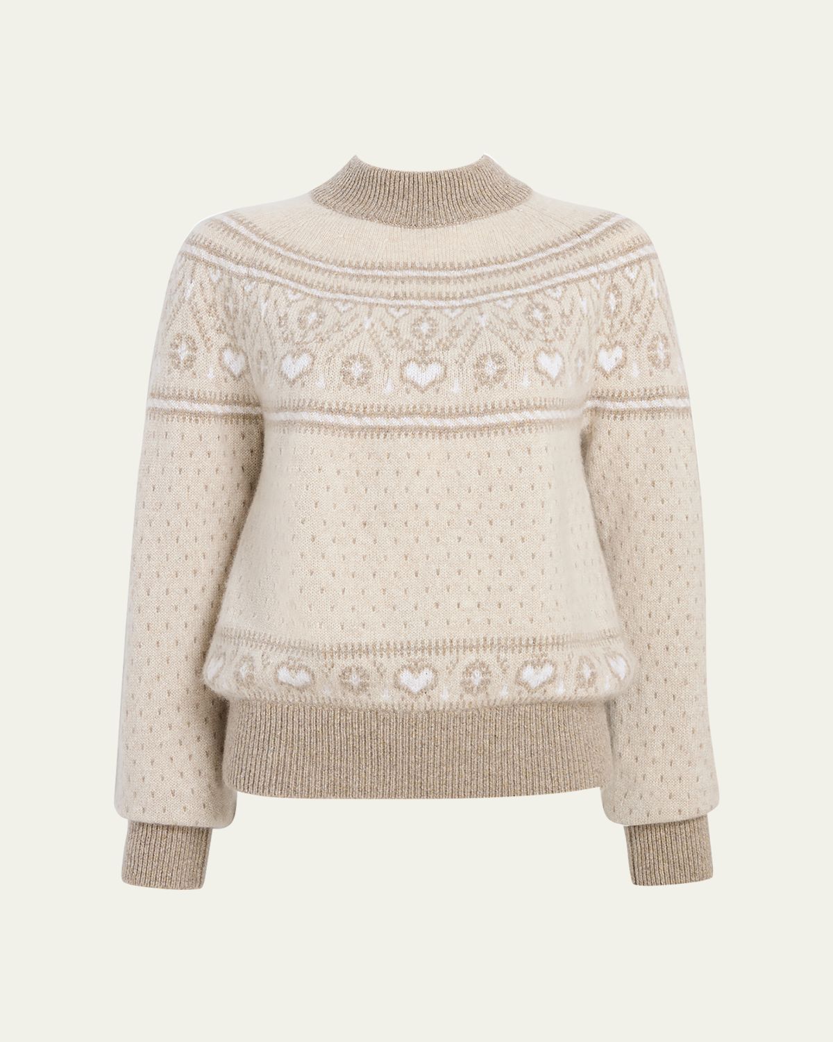 Khaite Guy Cashmere Fair Isle Sweater
