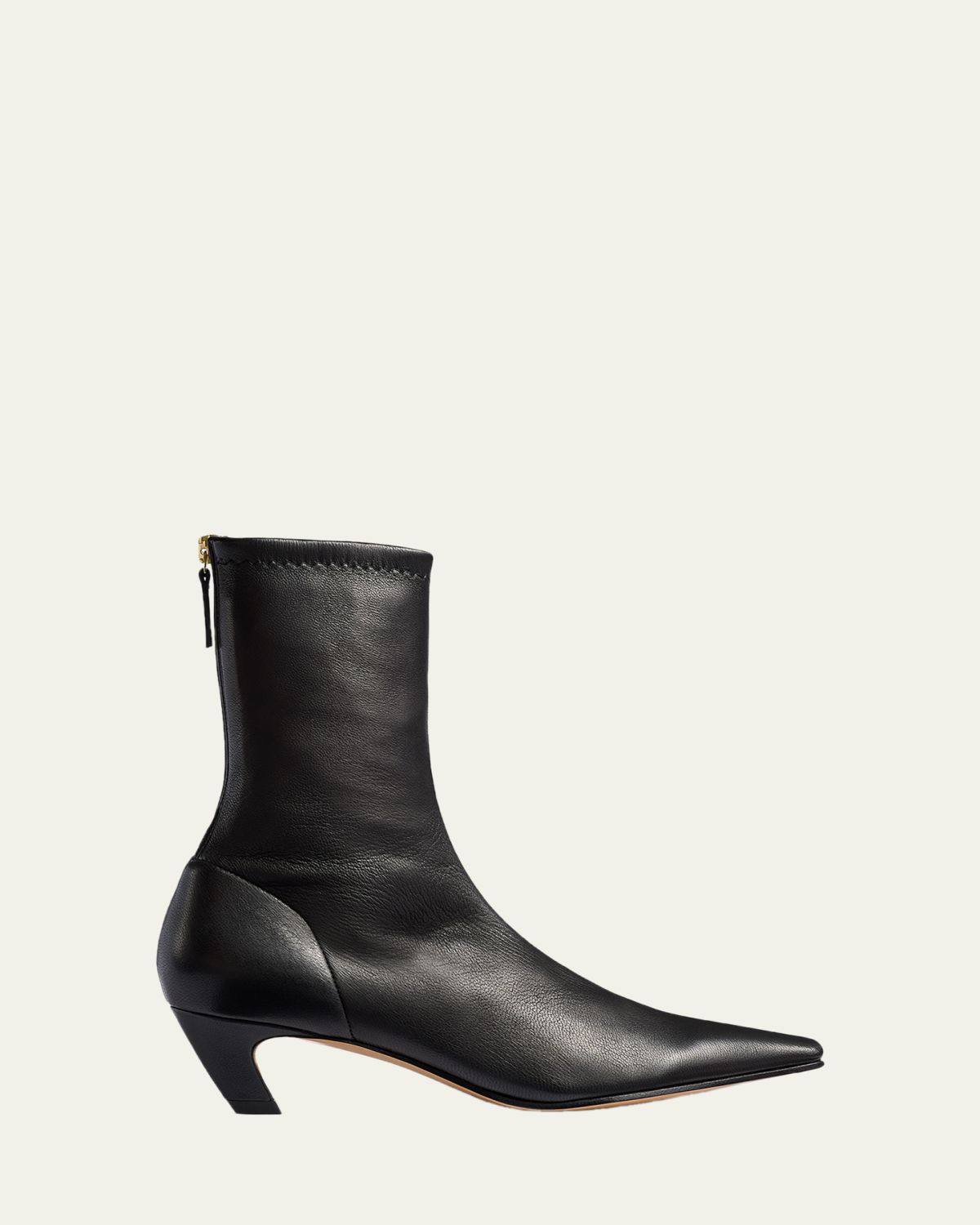 Khaite Arizona Leather Ankle Boots