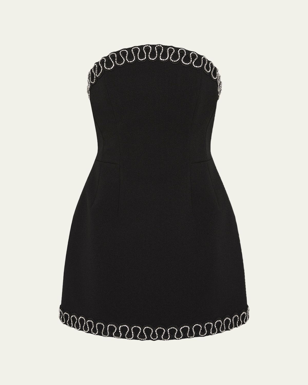 REBECCA VALLANCE Nyx Bonded Crepe Strapless Mini Dress