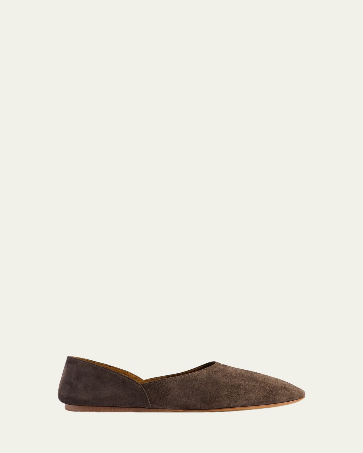 Khaite Jane Suede Ballerina Flats