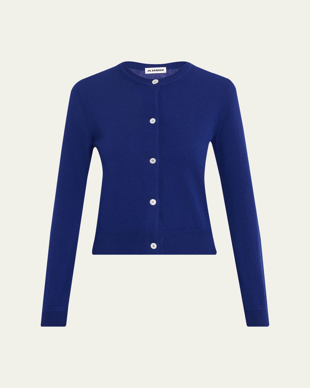 Jil Sander Wool Crewneck Cardigan