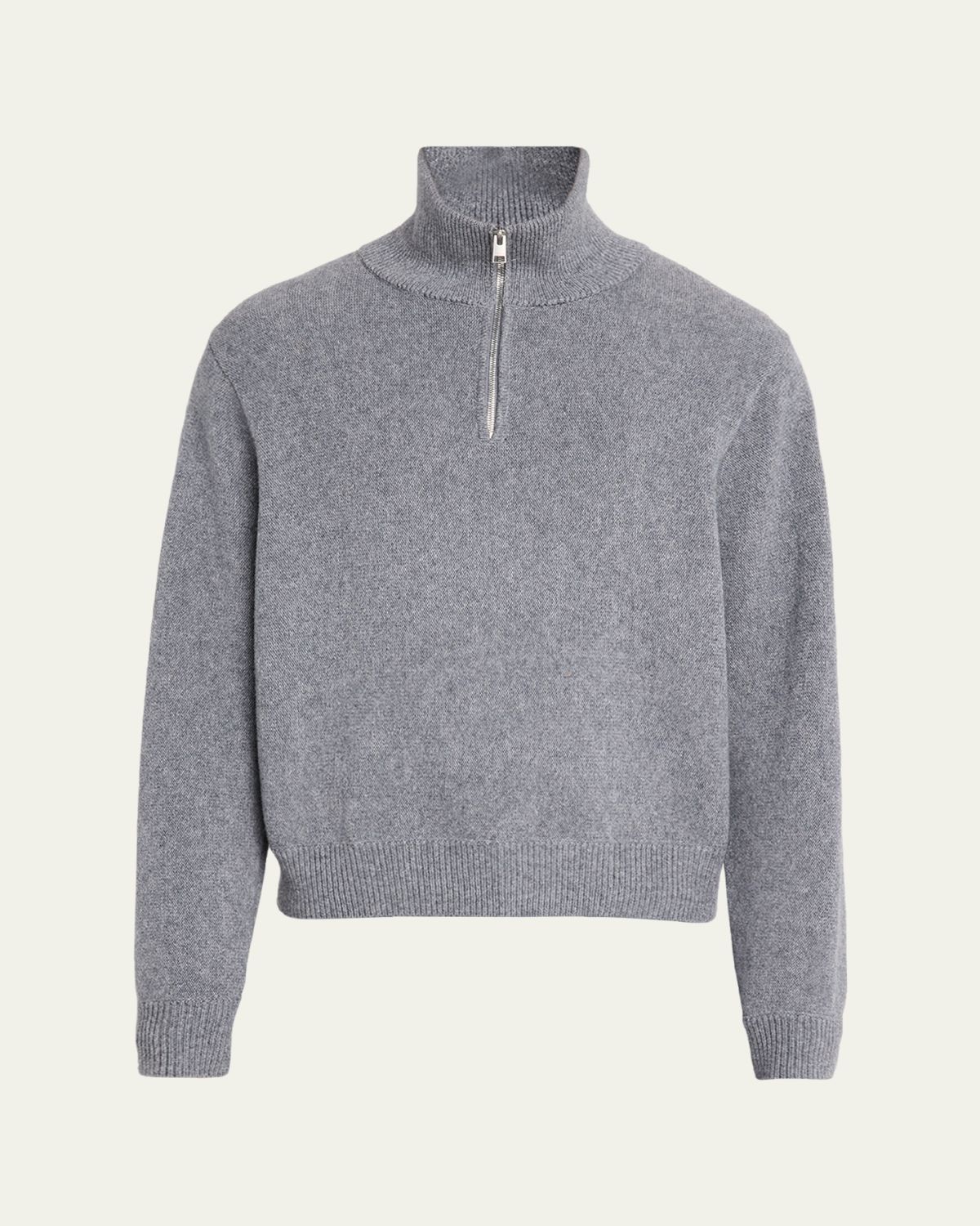 FRAME Men 's Wool and Cotton Quarter-Zip Sweater