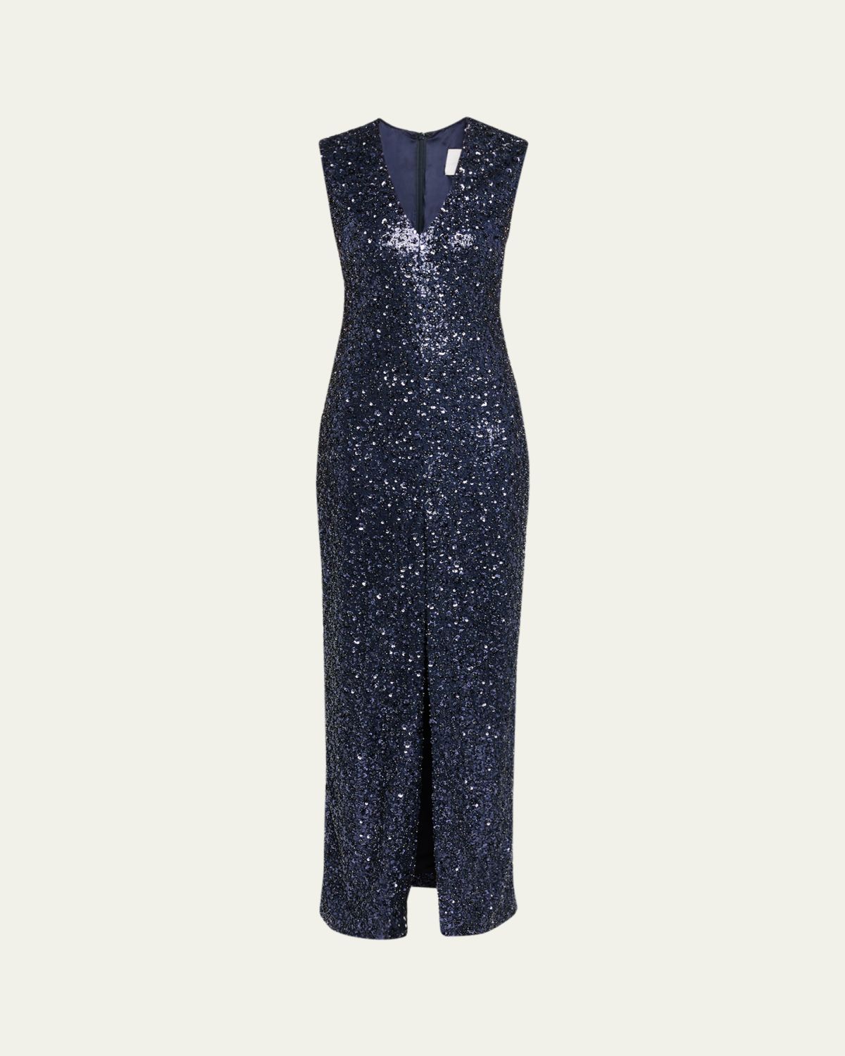 Atelier Prabal Gurung Eva Sequined Sleeveless Column Gown