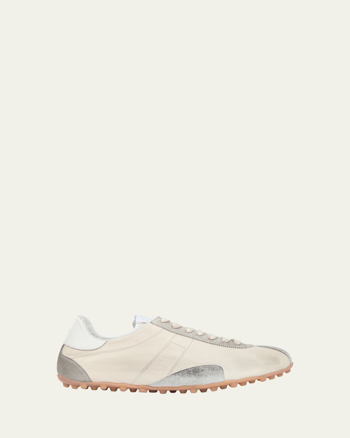 Maison Margiela Men's Sprinters Nylon and Leather Low-Top Sneakers