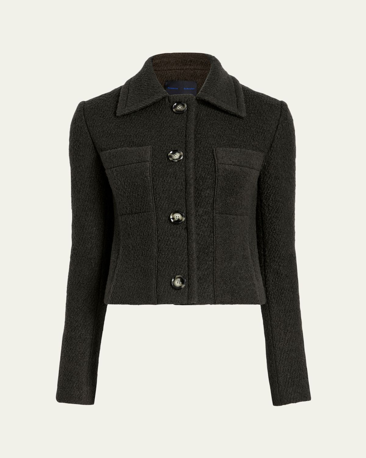 Proenza Schouler Kinsley Tailored Bouclé Twill Jacket