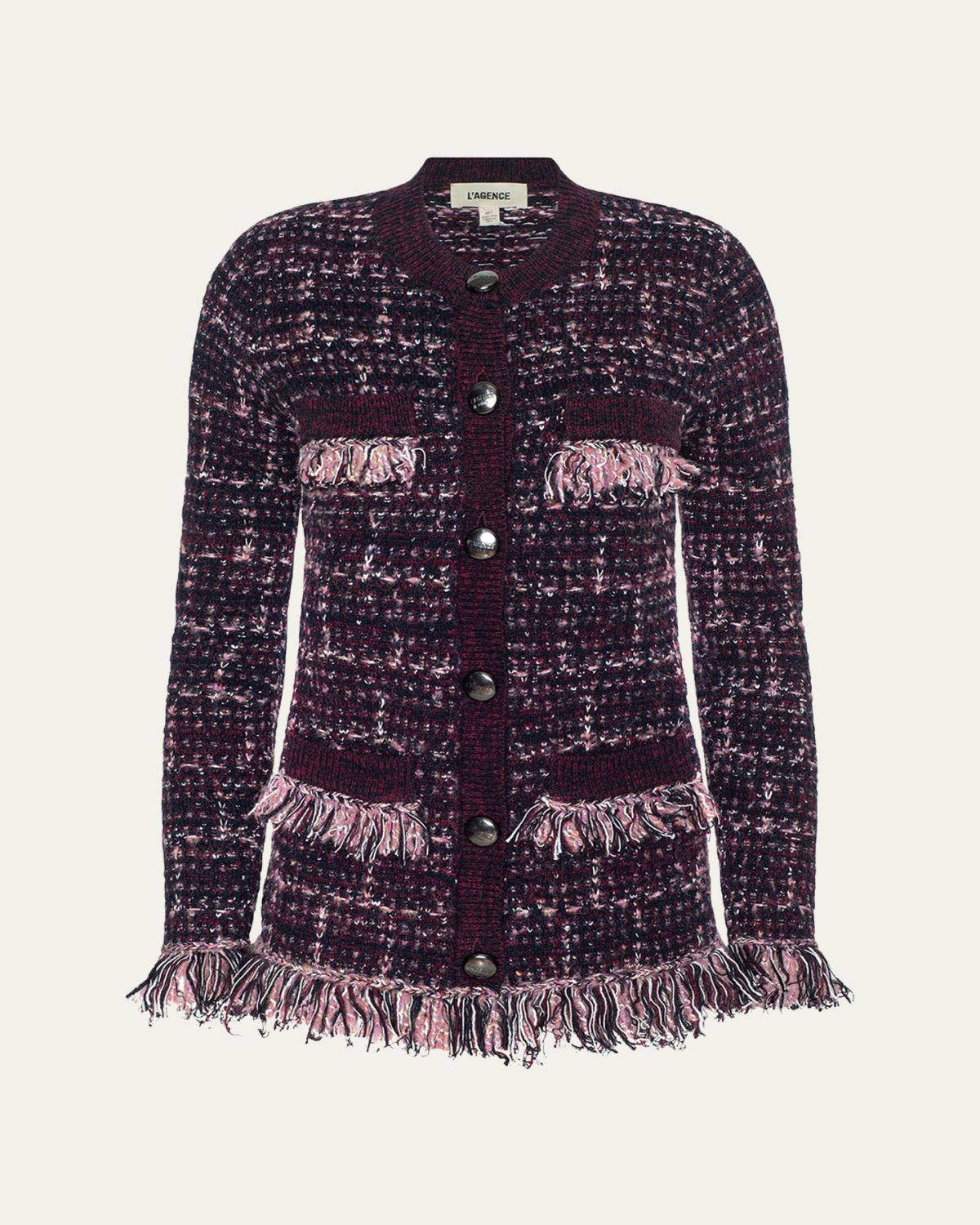 L 'Agence Kastoria Fringe Cardigan