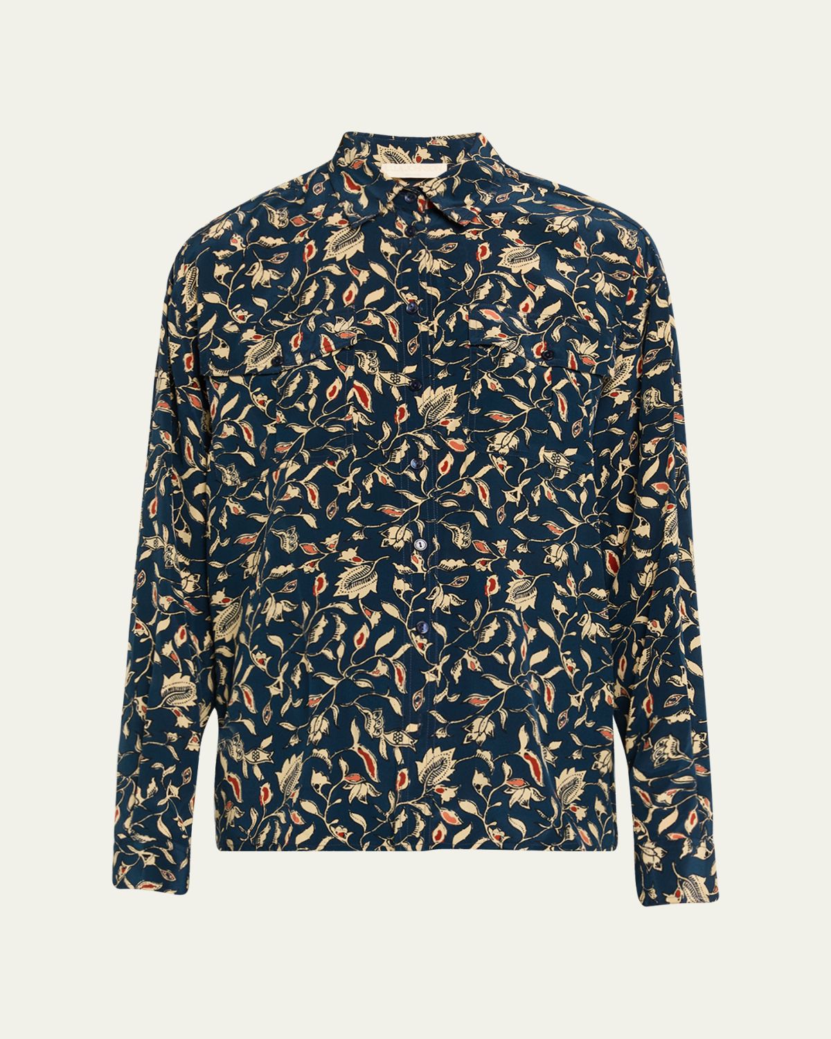 Ulla Johnson Soren Silk Crepe de Chine Shirt