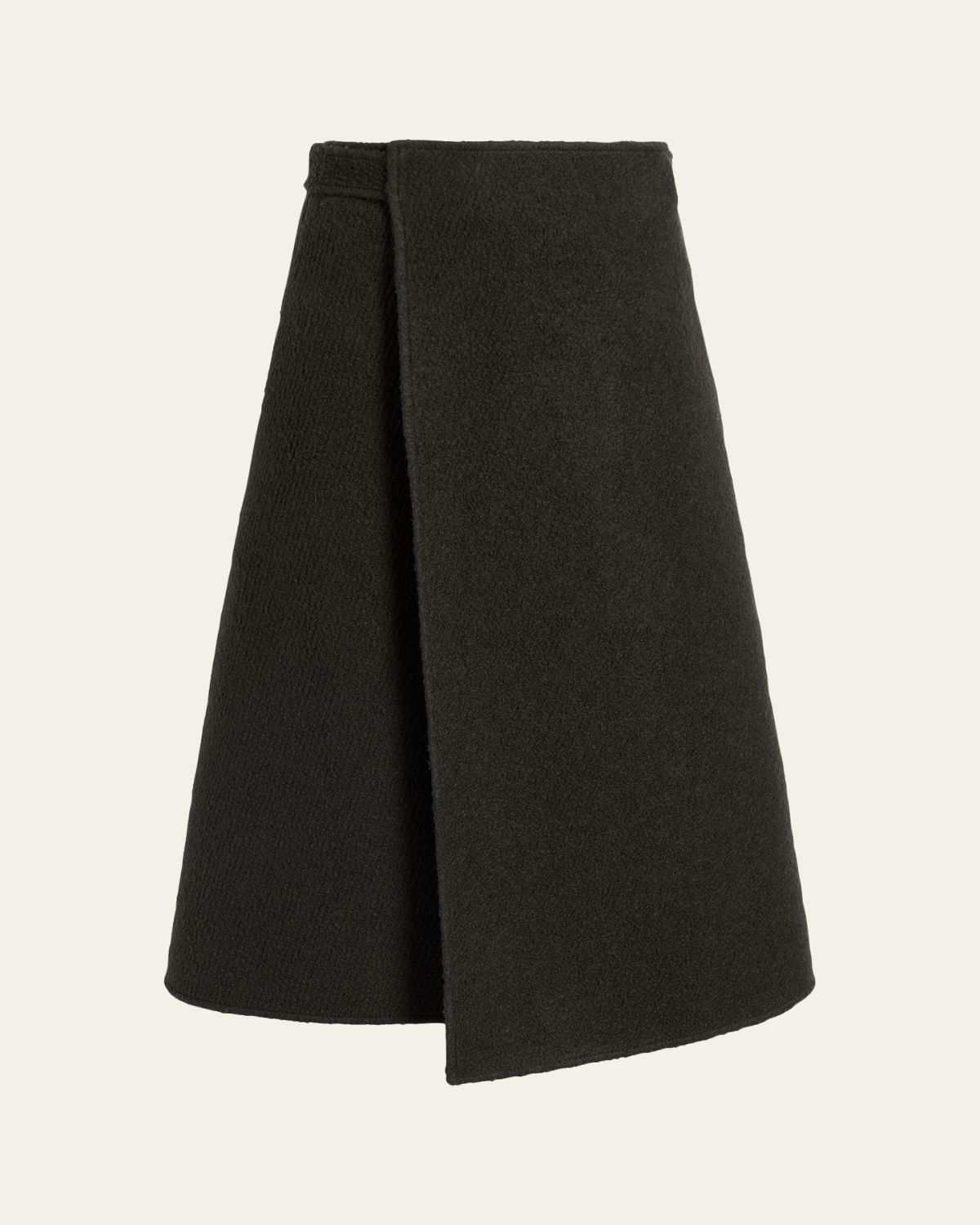 Proenza Schouler Bodhi Bouclé Twill A-Line Wrap Skirt