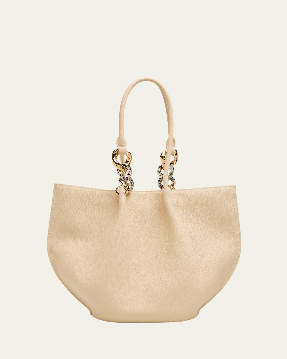 SIMKHAI Arlo Chain-Embellished Leather Tote Bag