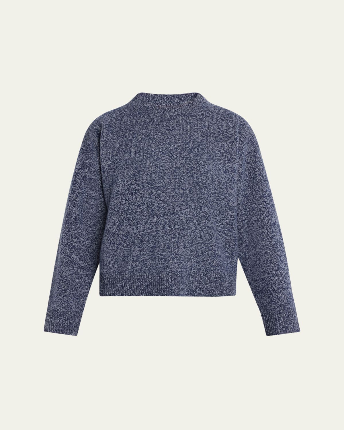 The Elder Statesman Zuma Marled Cashmere Crewneck Sweater