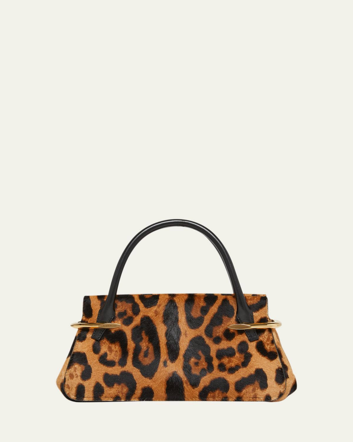 Givenchy Mini Pinch Leopard Pony-Effect Top-Handle Bag