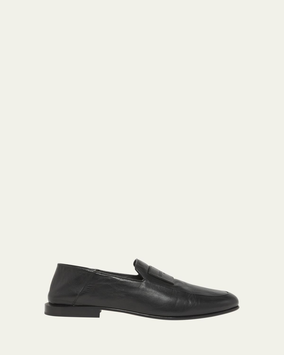 Givenchy Men's Label Leather Foldable Loafers