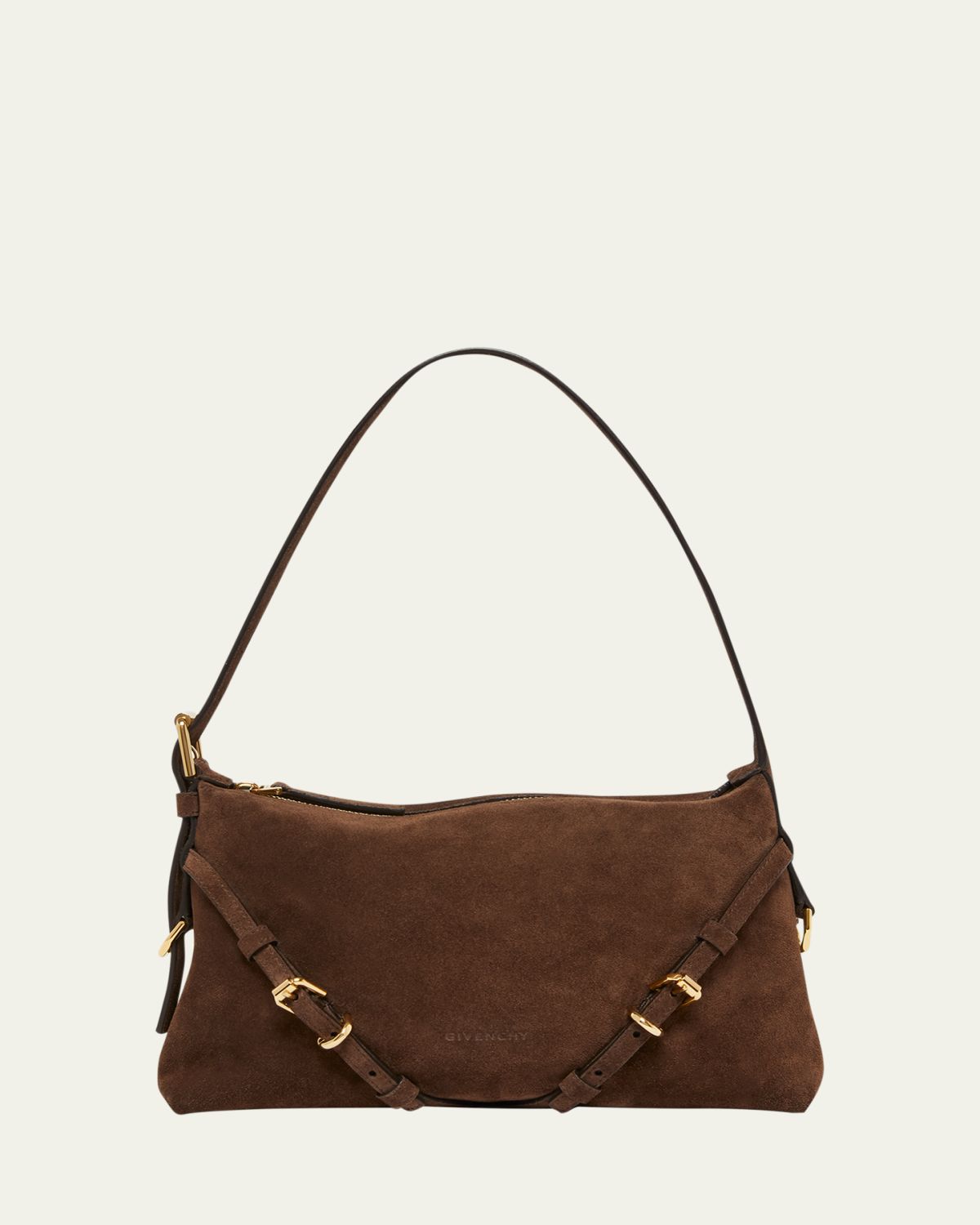 Givenchy Mini Voyou Suede Shoulder Bag