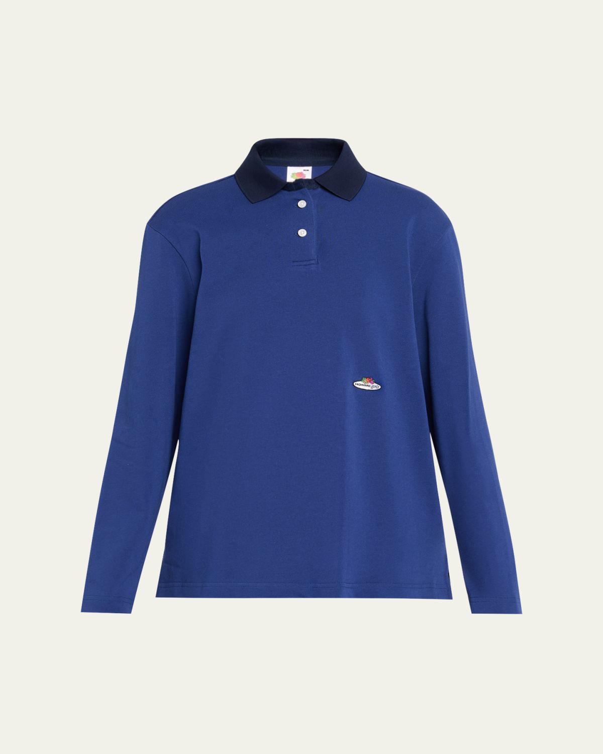 HOMMEGIRLS x Fruit Of The Loom Long-Sleeve Polo Shirt