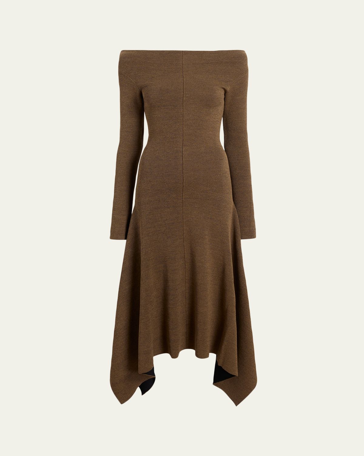 Proenza Schouler Romi Long-Sleeve Textured Sculpted Viscose Dress
