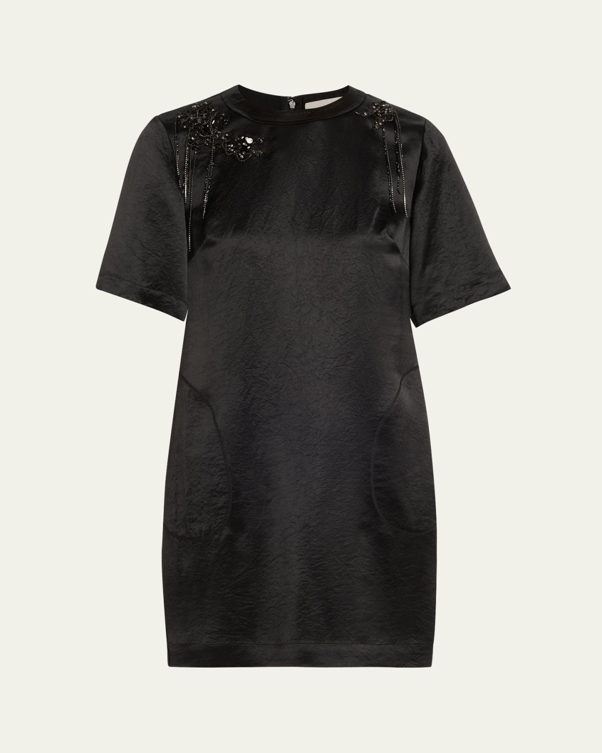 Jason Wu Collection Embellished Applique Mini Shift Dress