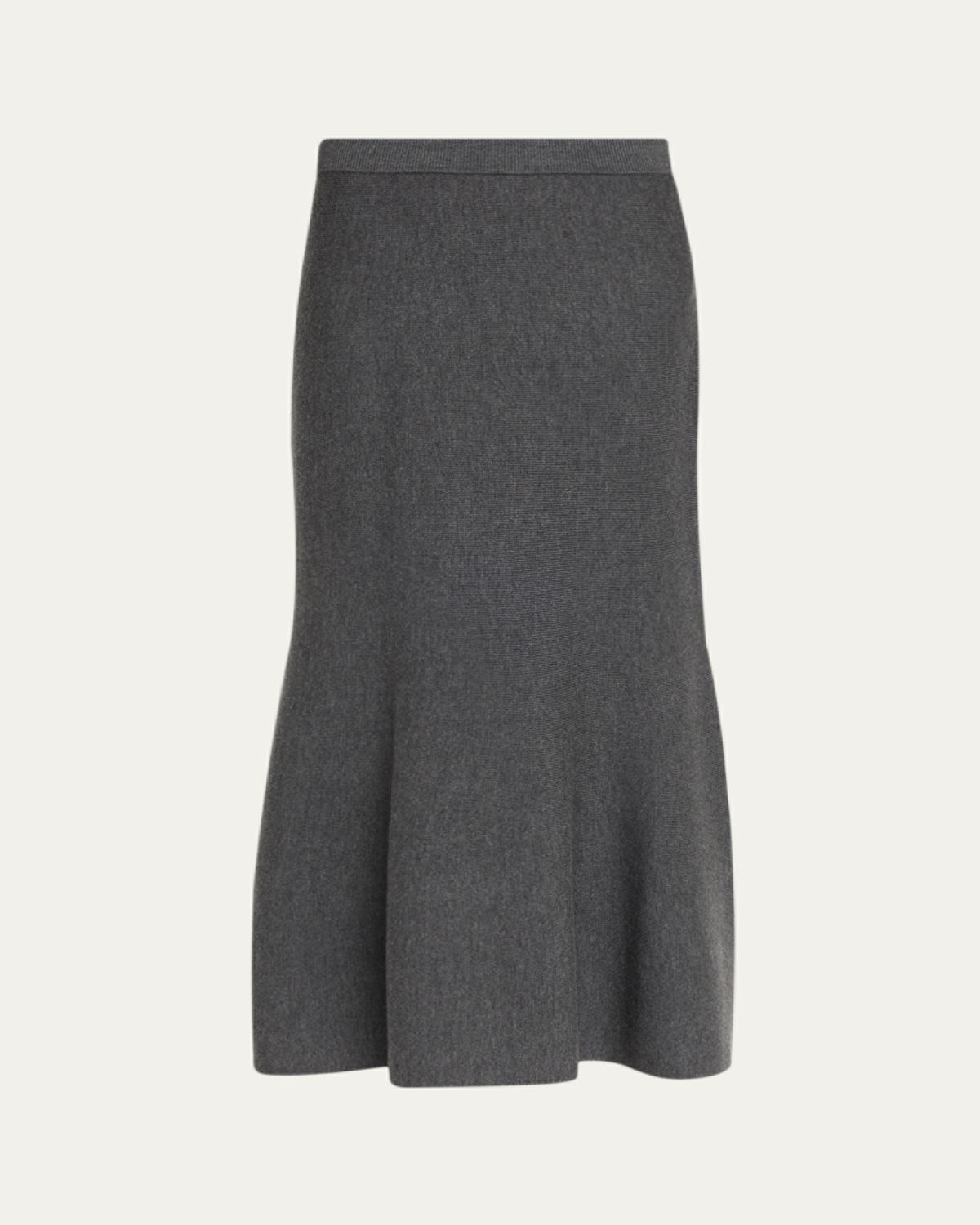 SIMKHAI Atwood Wool Trumpet Midi Skirt