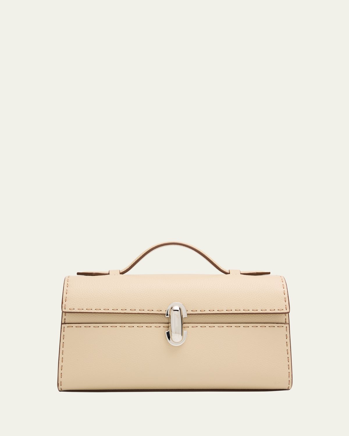 Savette Symmetry Pochette Leather Top-Handle Bag