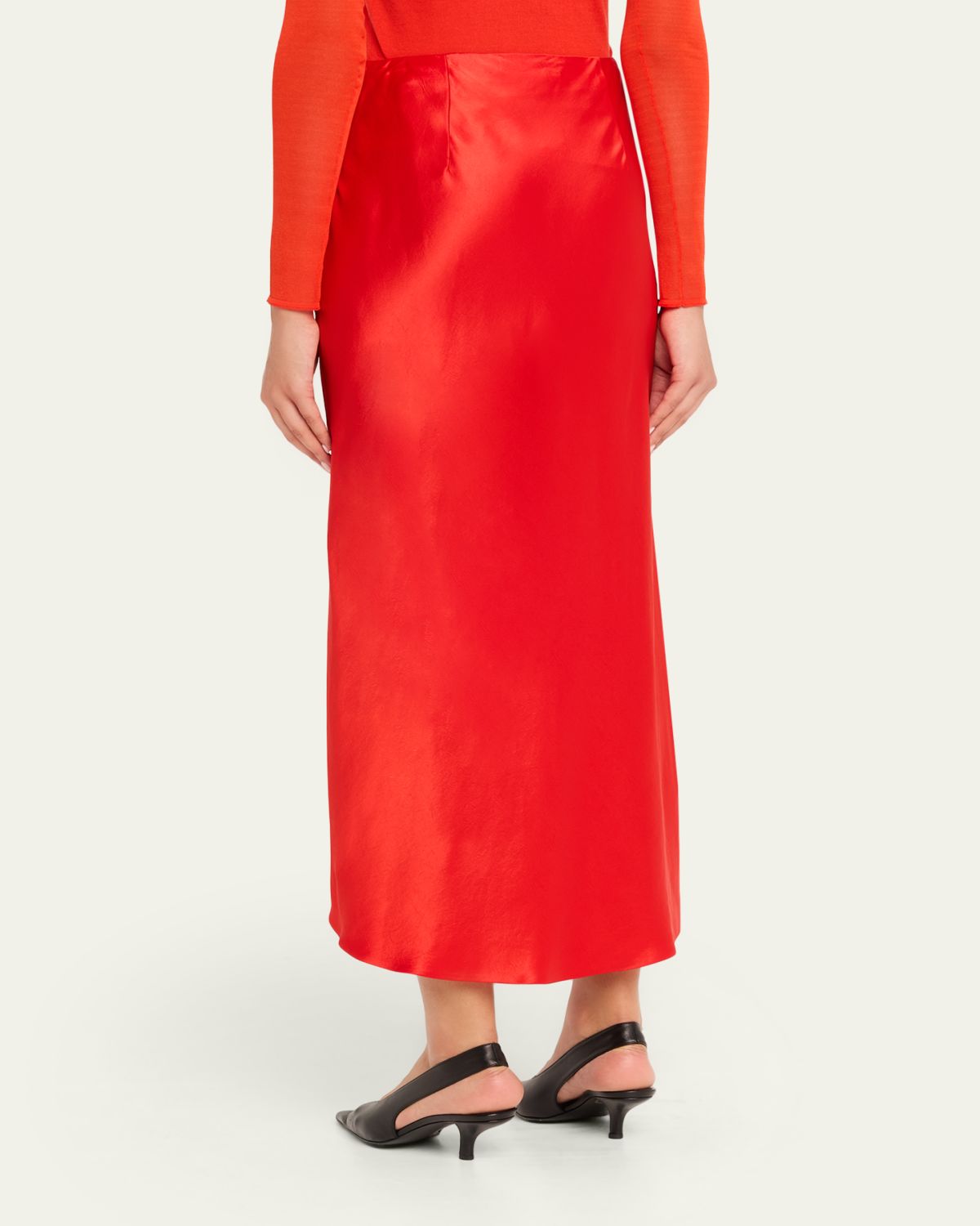 Jason Wu Collection Satin Twill Bias Midi Skirt | Thumbnail 3 Jason Wu Collection Satin Twill Bias Midi Skirt | Thumbnail 3