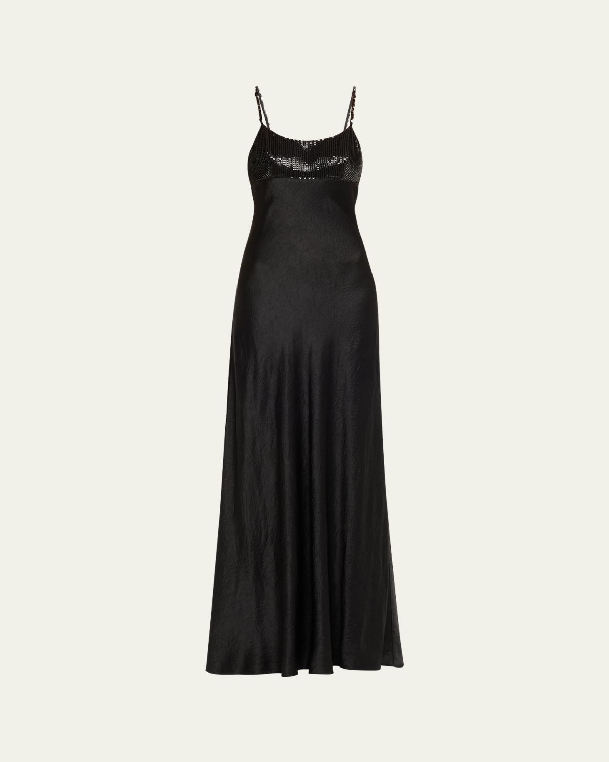 Jason Wu Collection Bead & Sequin Washed Twill Slip Gown