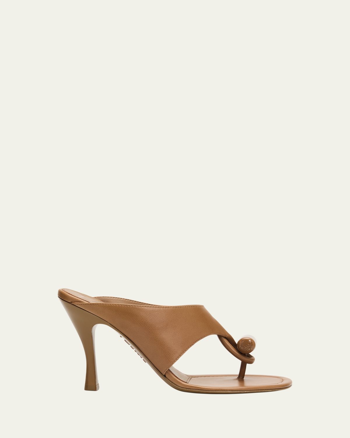 Loewe 90mm Toggle Leather Thong Sandals