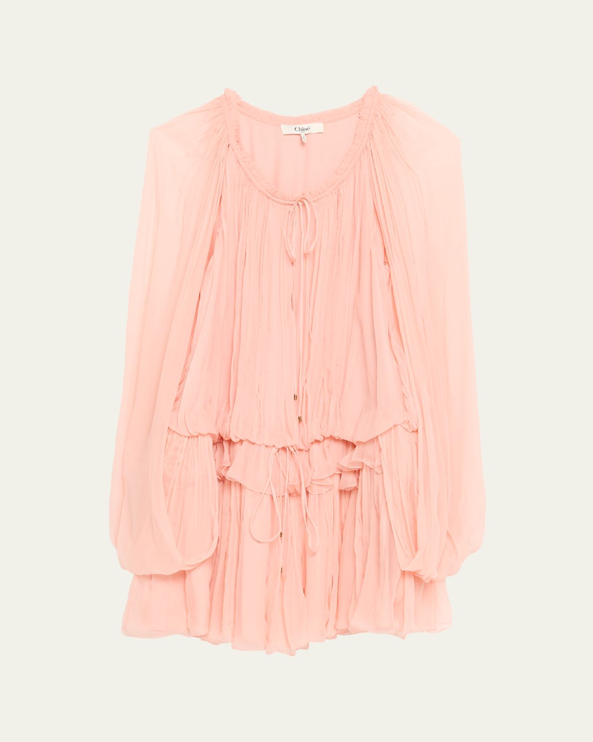 Chloe Organic Silk Crepe De Chine Top | Thumbnail 6