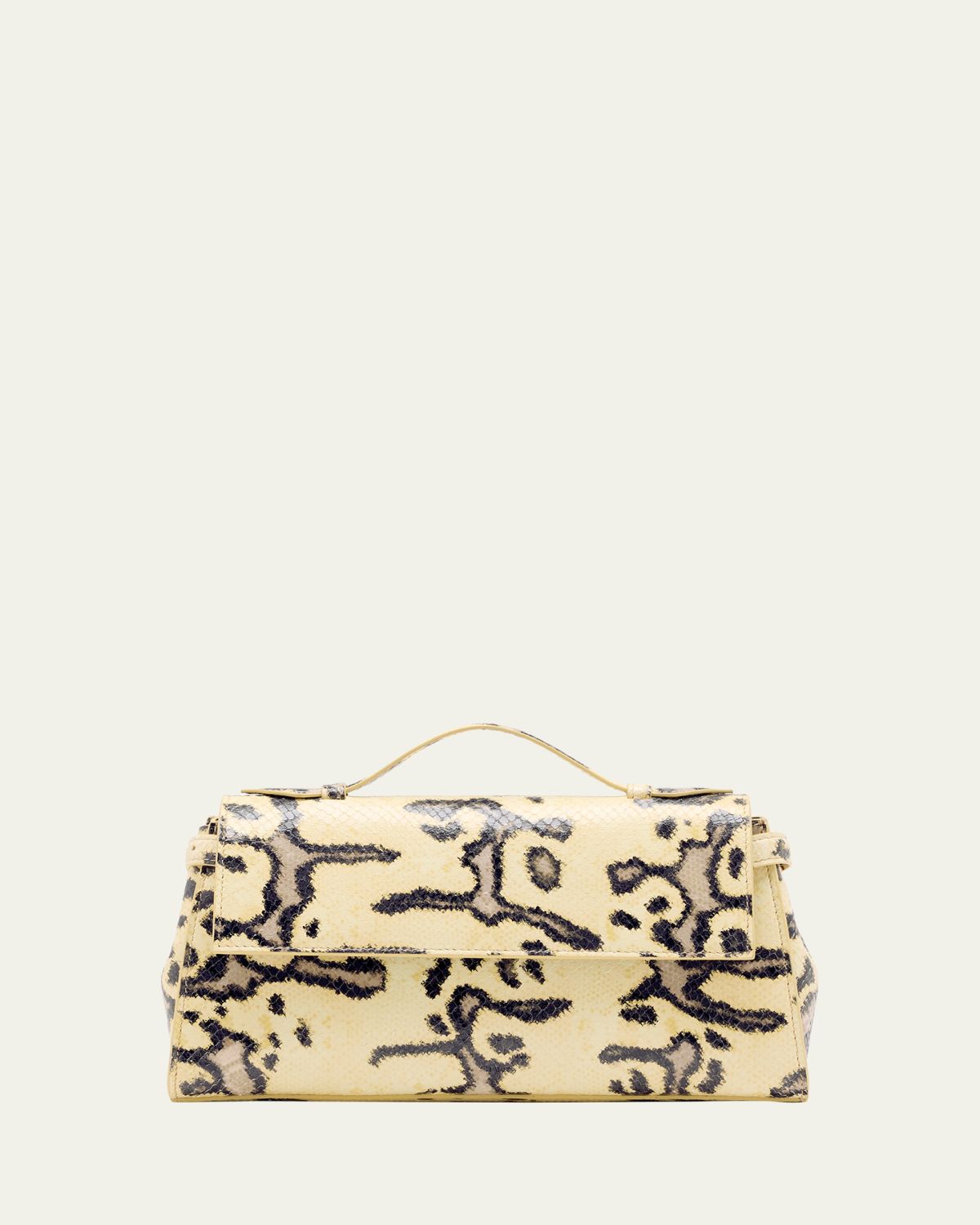 Proenza Schouler Tate Python-Print Leather Clutch Bag