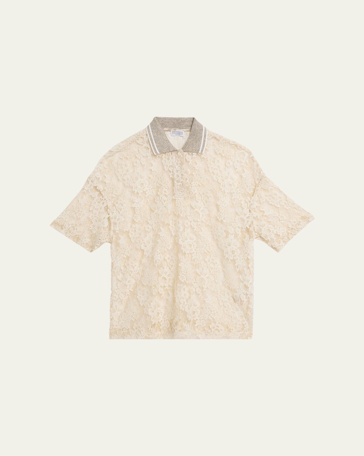 Brunello Cucinelli Sheer Floral Lace Blouse | Thumbnail 6