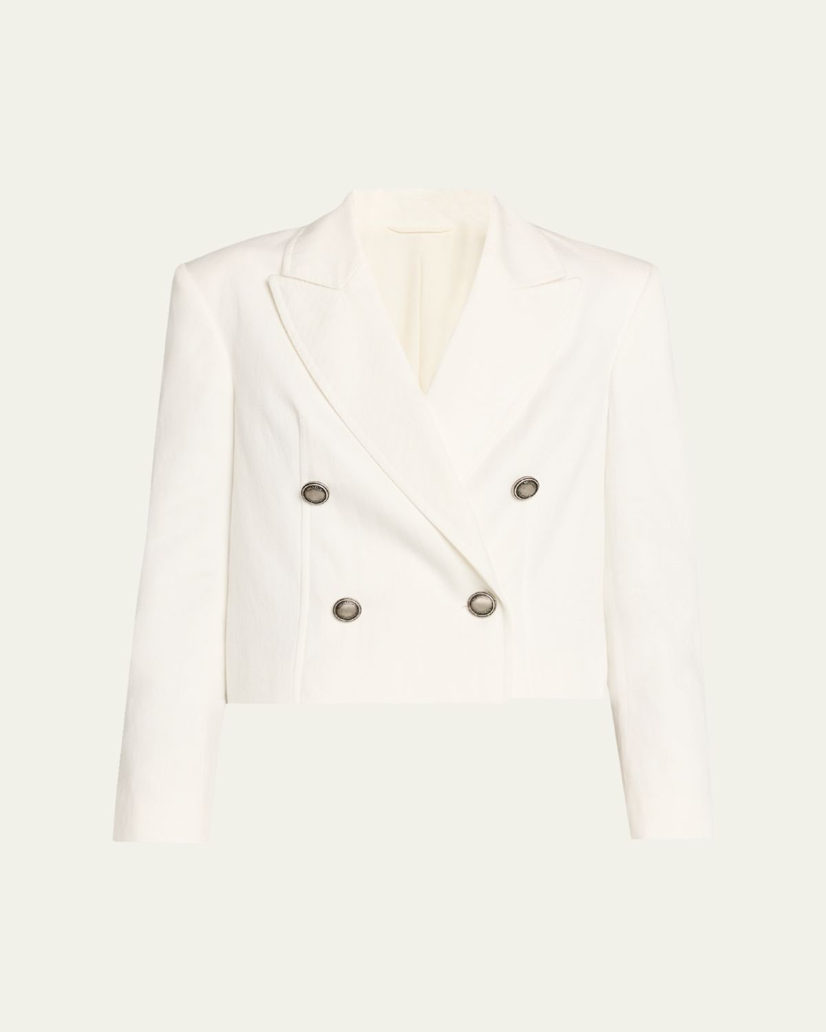 Brunello Cucinelli Cotton Paper Twill Double-Breasted Jacket