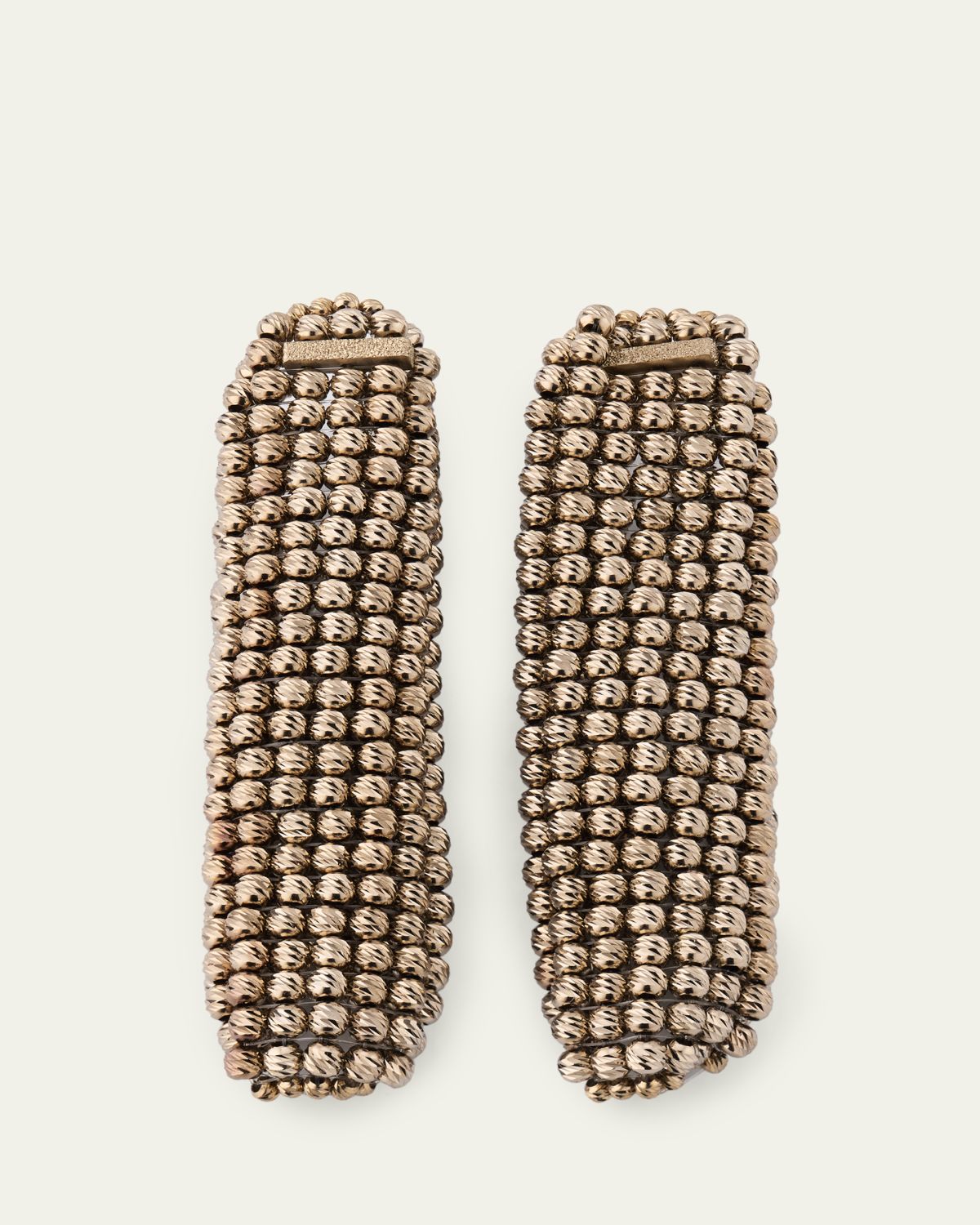 Brunello Cucinelli Sterling Silver Beaded Drop Earrings