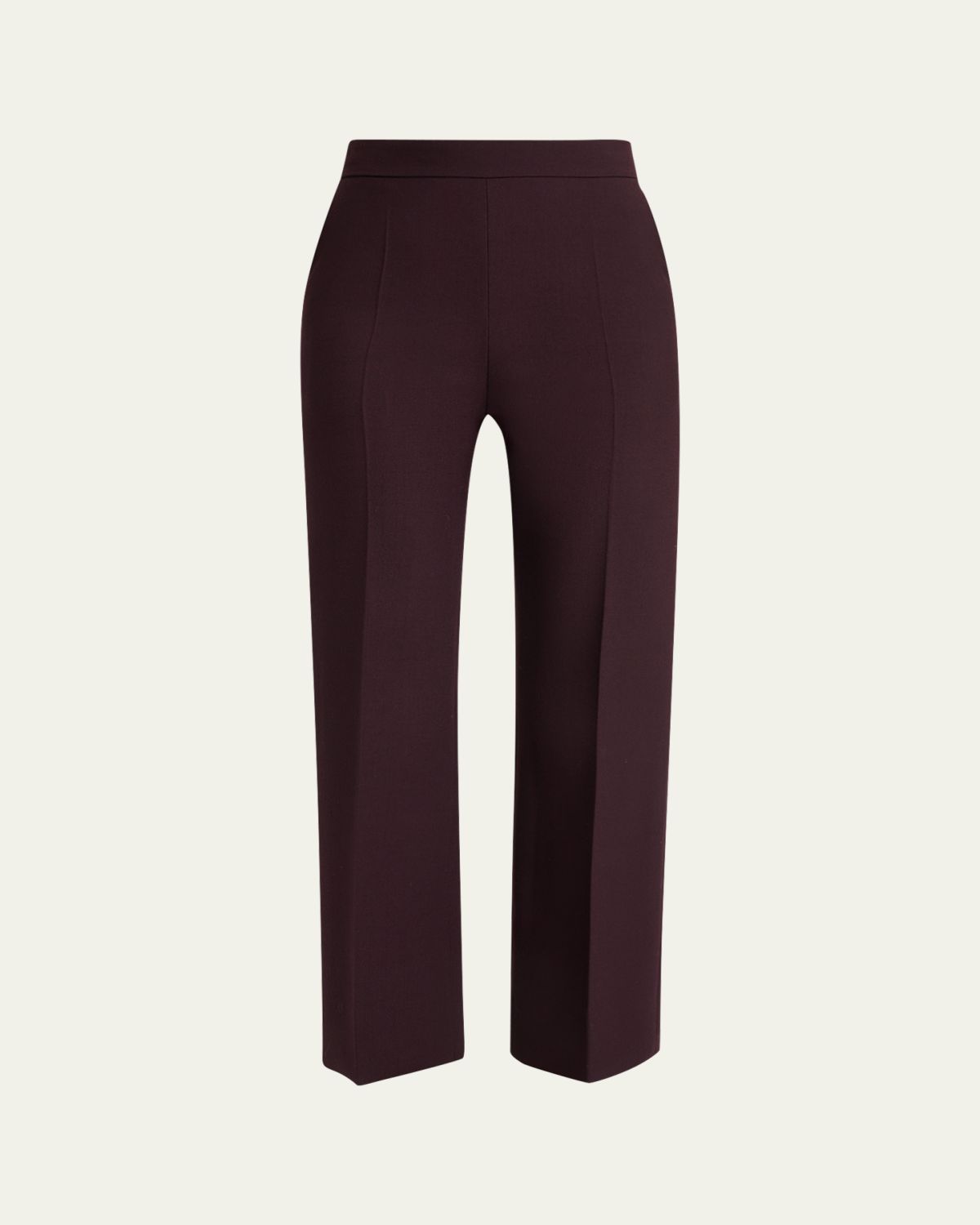 Chloe Lower Impact Wool Crepe Straight-Leg Ankle Pants