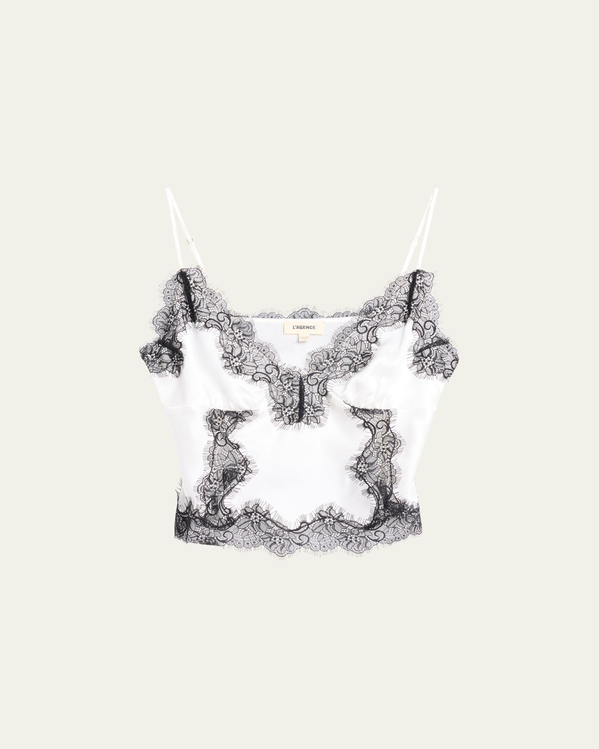 L'Agence Kimber Lace-Trim Silk Cami | Thumbnail 5