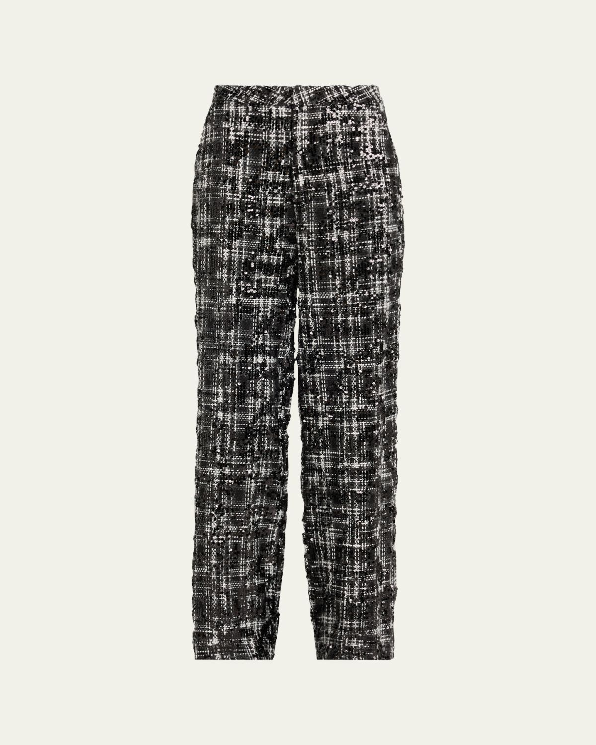 L 'Agence Livvy Sequined Tweed Trousers