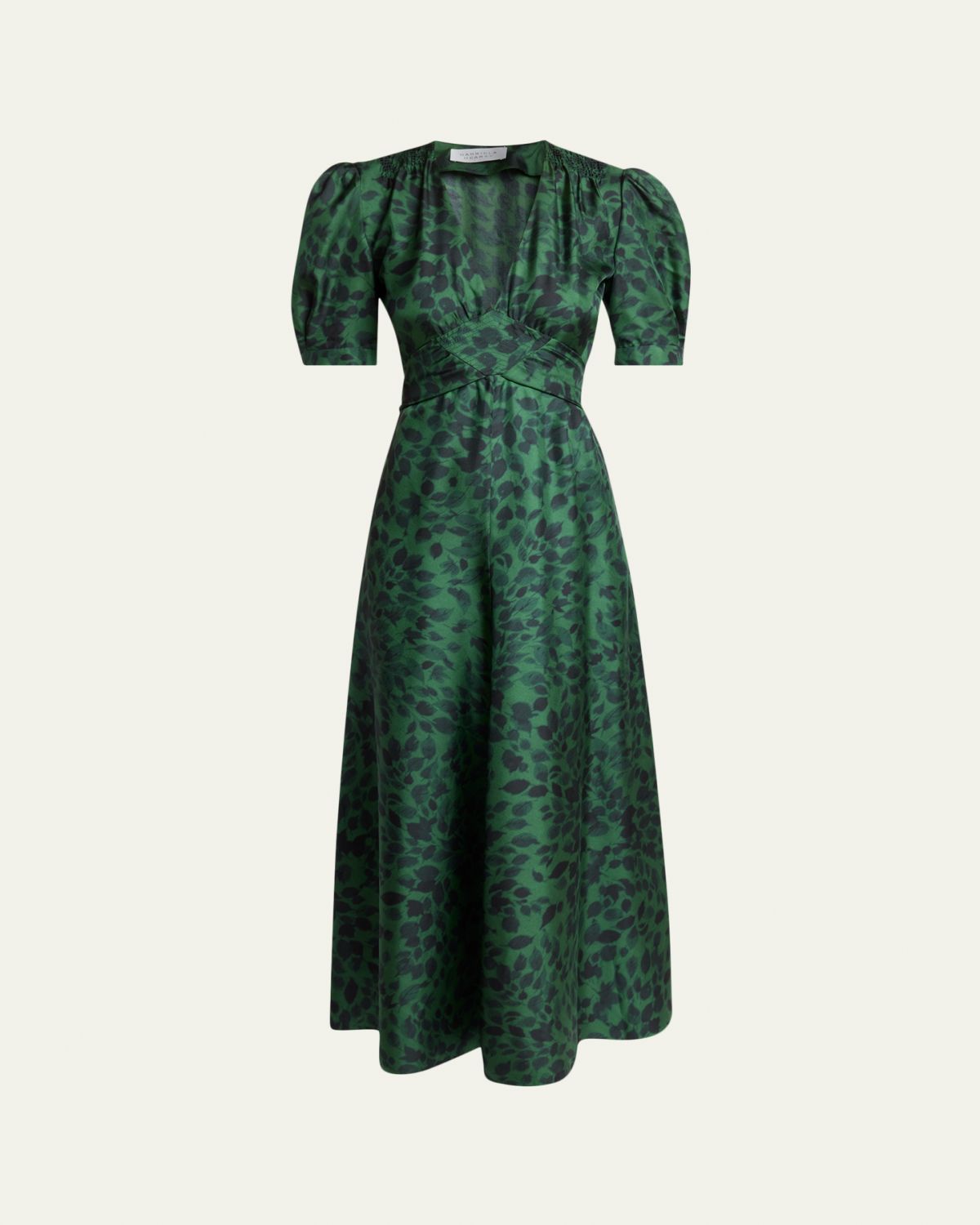 Gabriela Hearst Larkin Printed Satin Puff-Sleeve Midi Dress | Thumbnail 6 Gabriela Hearst Larkin Printed Satin Puff-Sleeve Midi Dress | Thumbnail 6