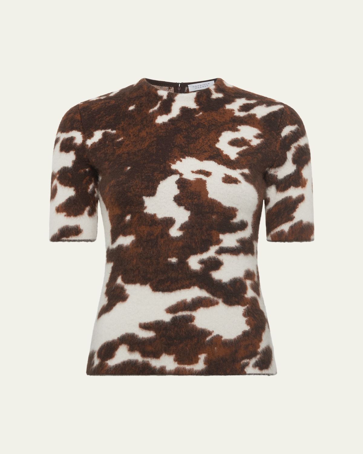 Gabriela Hearst Paige Cashmere Short-Sleeve Top