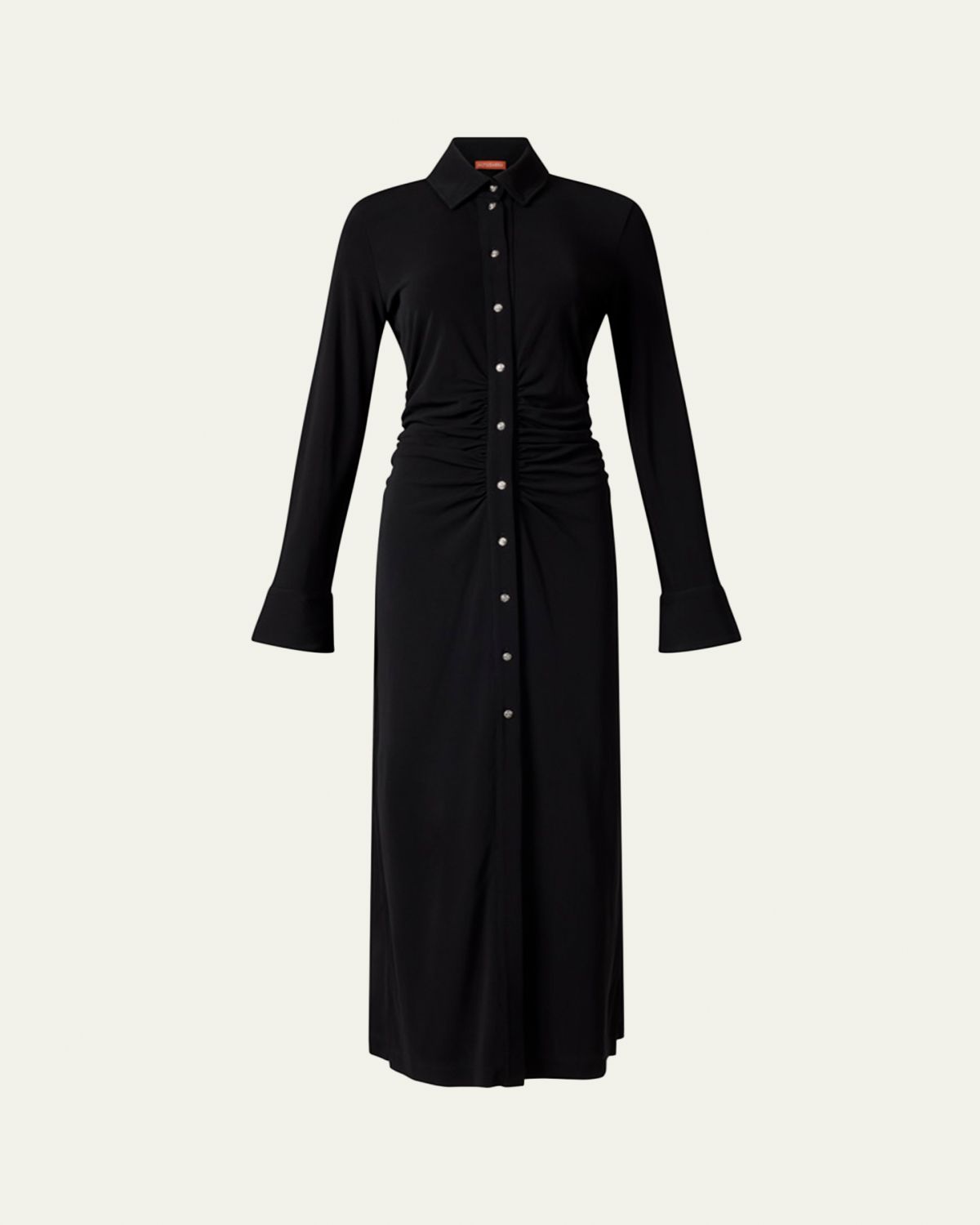 Altuzarra Claudia Ruched Long-Sleeve Shirtdress