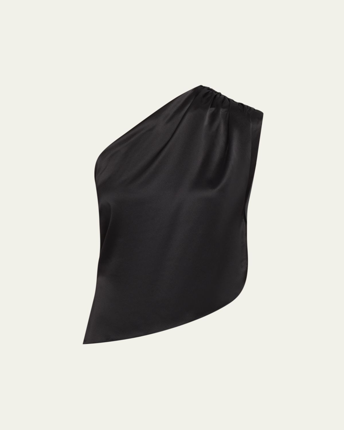 AEXAE Asymmetric Silk Top