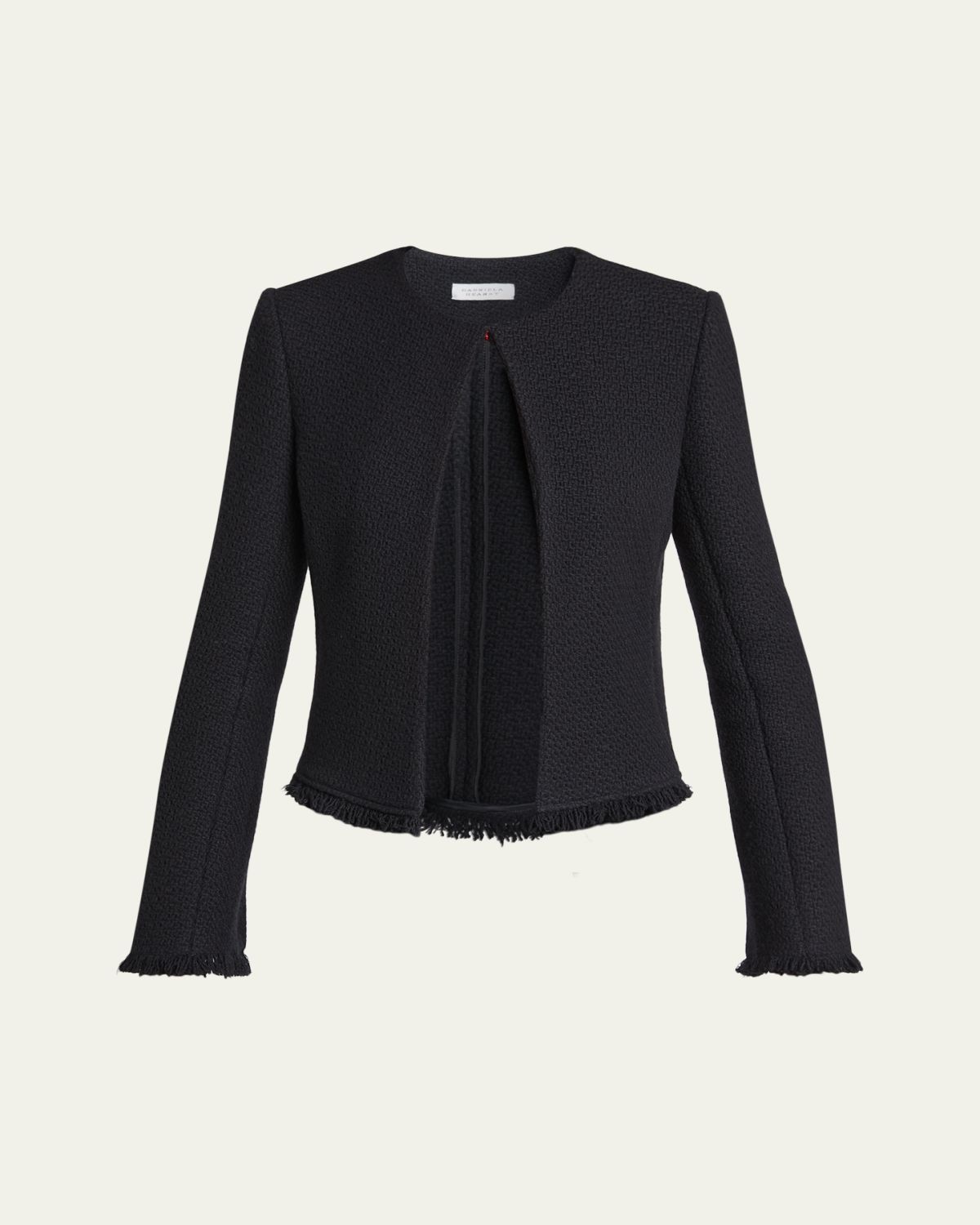 Gabriela Hearst Normand Fringed Cashmere-Wool Tweed Jacket