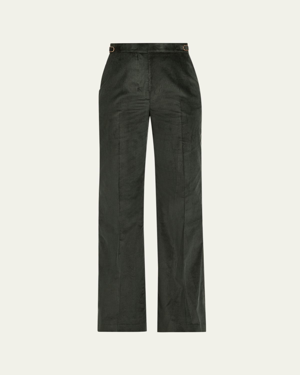 Gabriela Hearst Vesta High-Waist Cotton Corduroy Pants